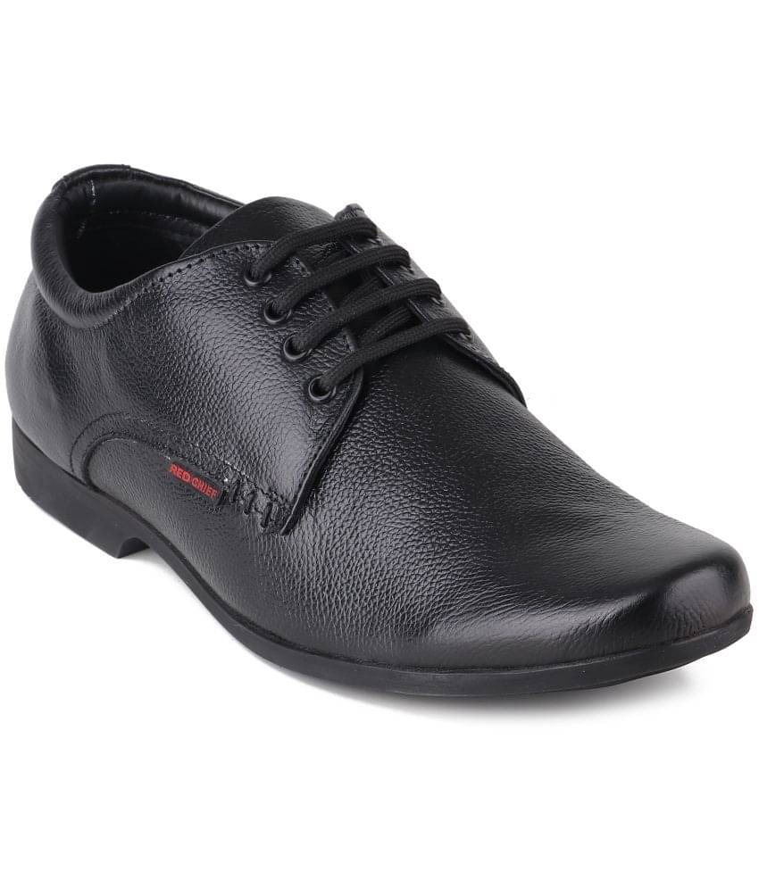     			Red Chief Black Men's Derby Formal Shoes