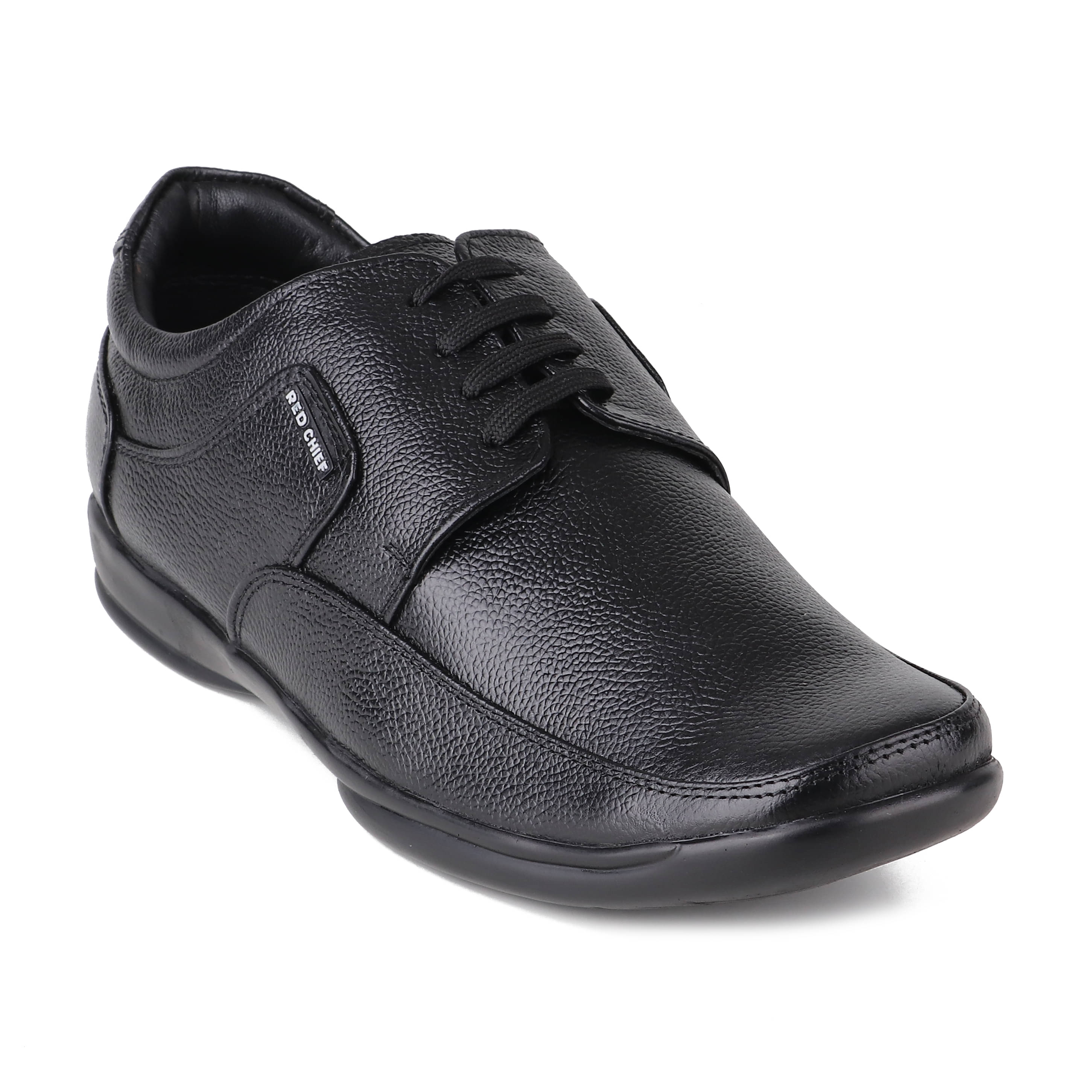     			Red Chief Black Men's Derby Formal Shoes