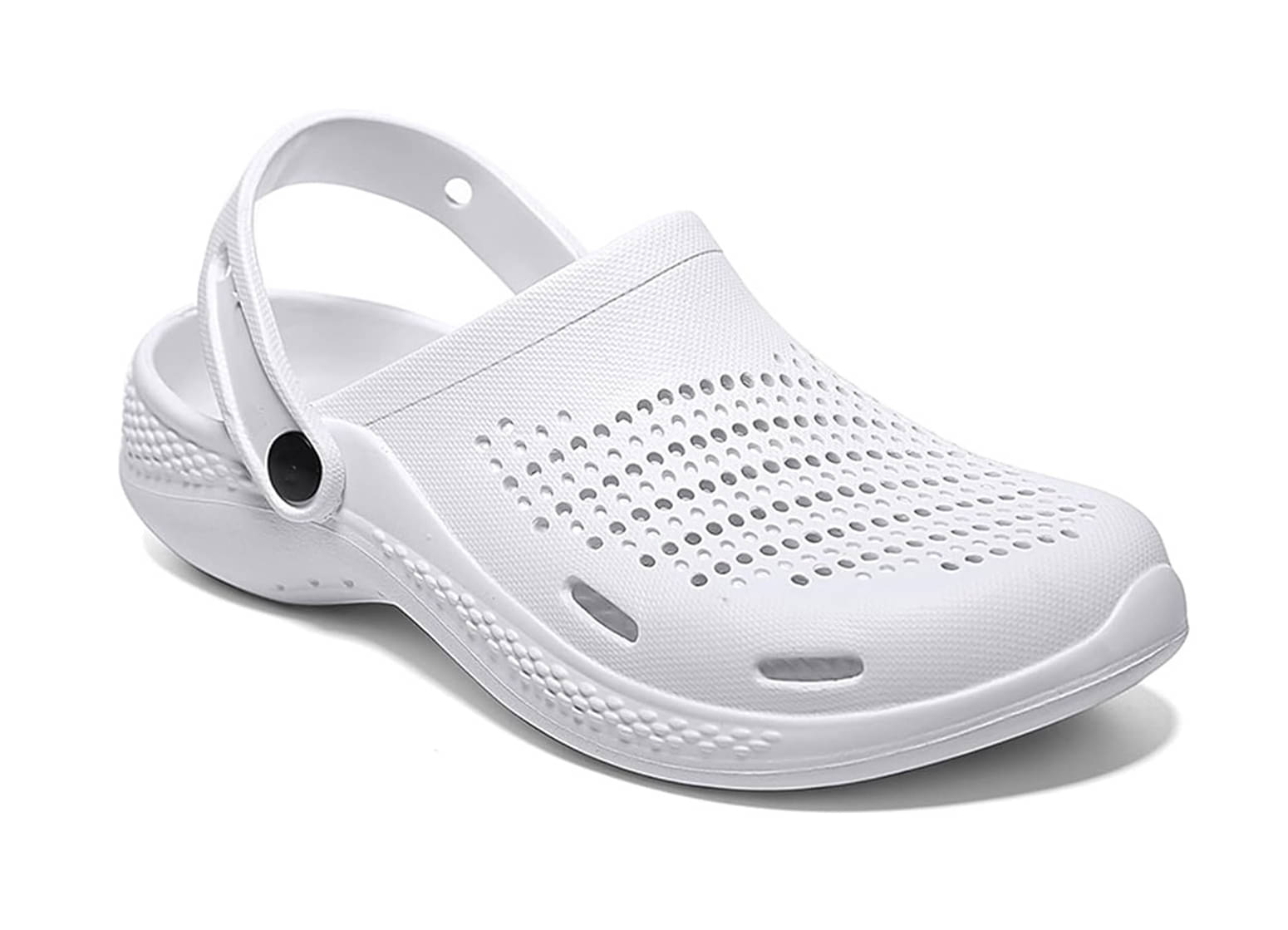     			Secritas - White Men's Clogs