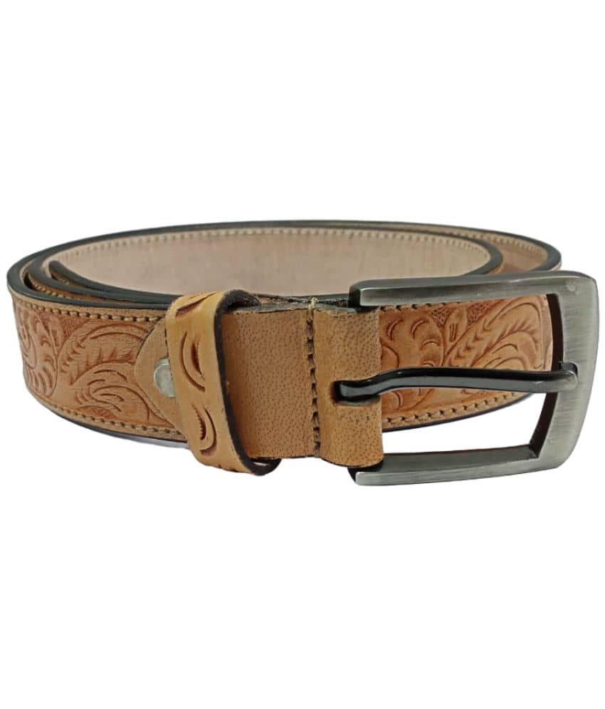 ULTIFAB - Tan Leather Men's Casual Belt ( Pack of 1 )