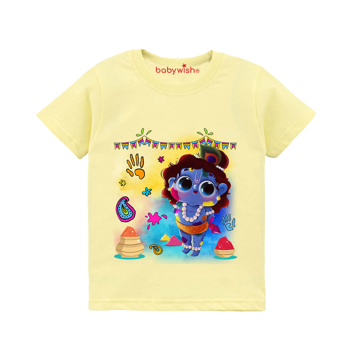     			babywish Pack of 1 Boys Cotton T-Shirt ( Lemon )