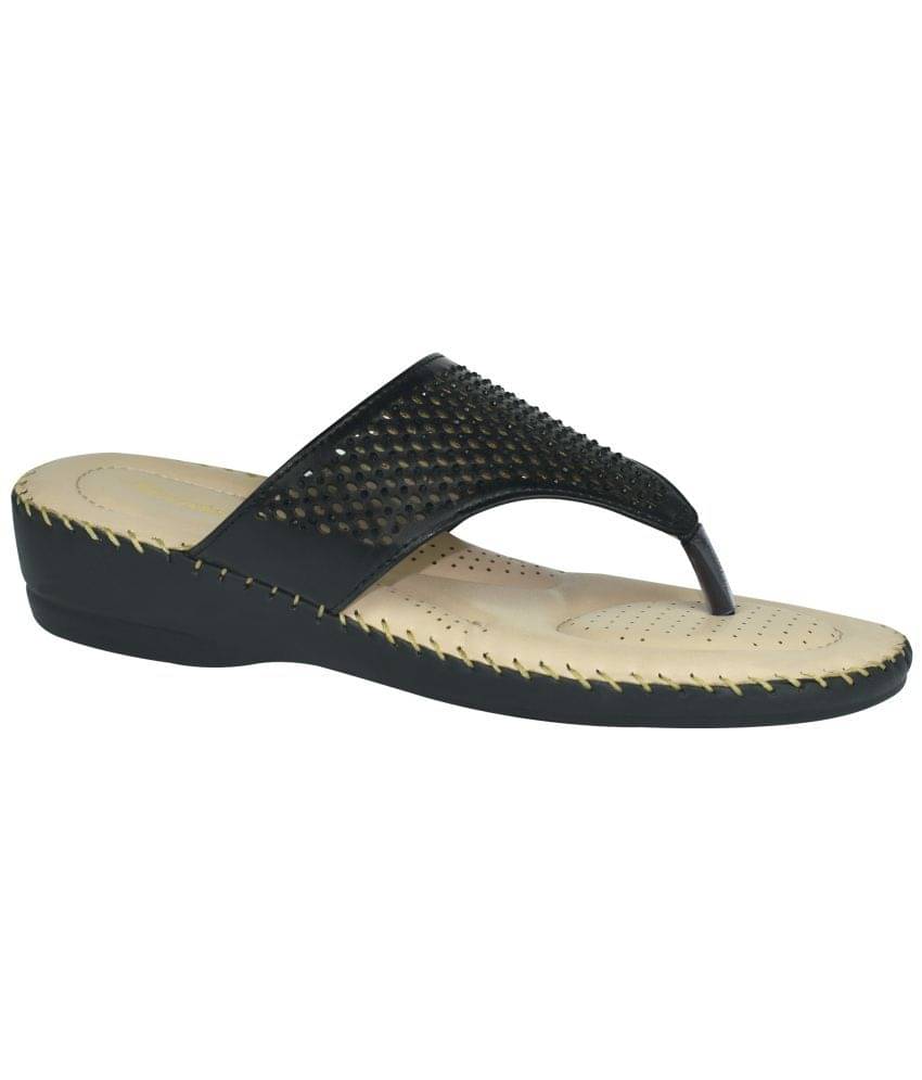 Ajanta Black Women's Flats     			Ajanta Black Women's Flats