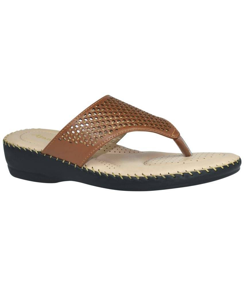     			Ajanta Tan Women's Flats