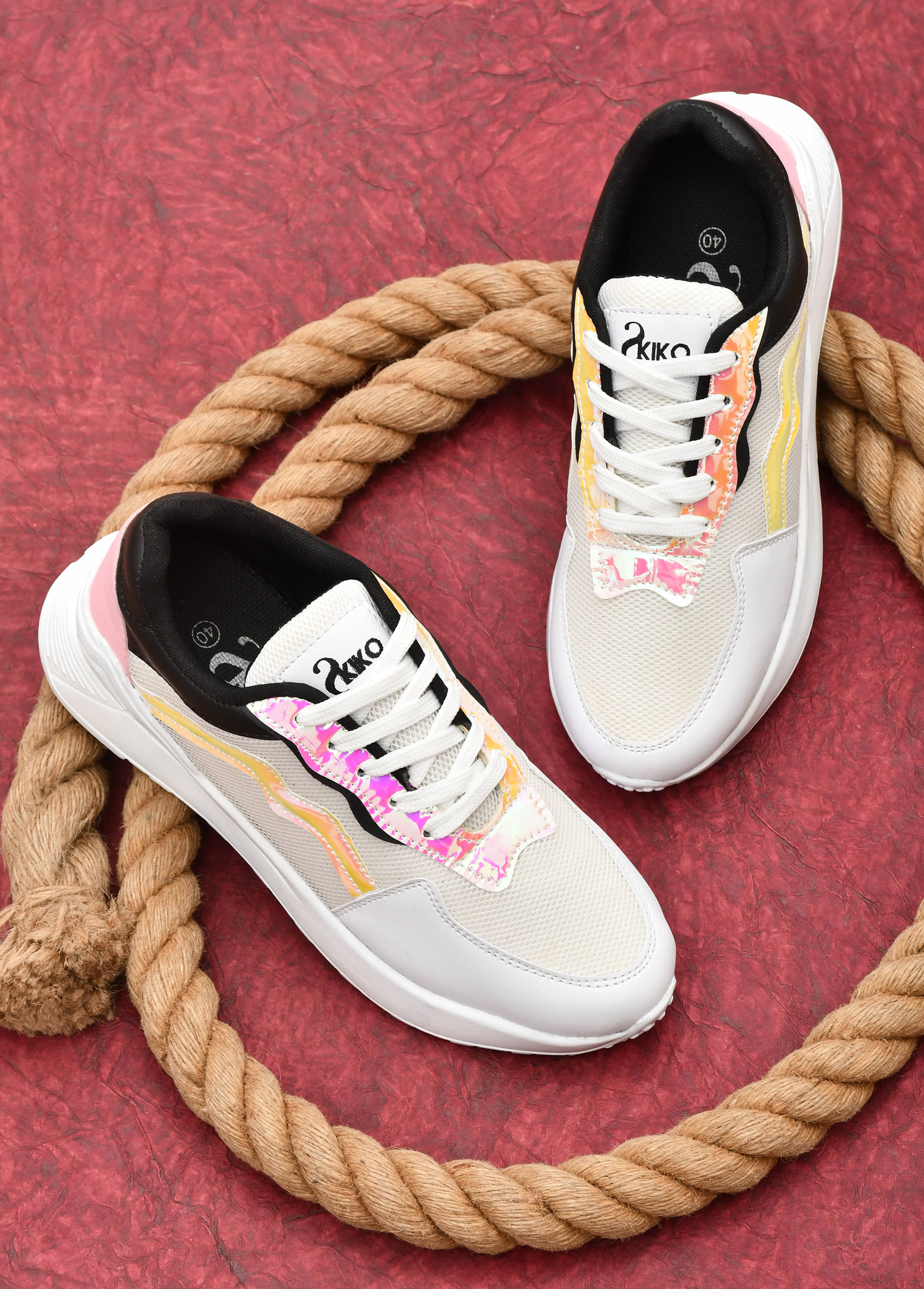     			Akiko Black Women's Sneakers