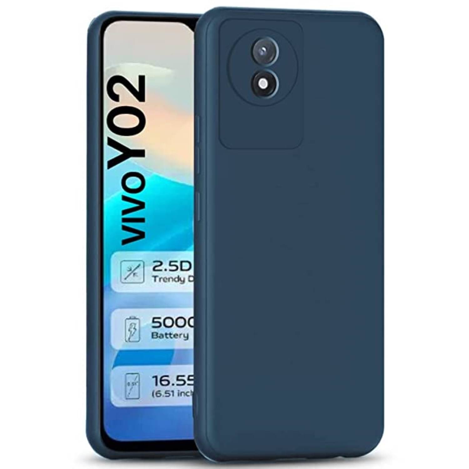 Case Vault Covers Silicon Soft cases Compatible For Silicon Vivo Y02 ( Pack of 1 ) Case Vault Covers Silicon Soft cases Compatible For Silicon Vivo Y02 ( Pack of 1 )