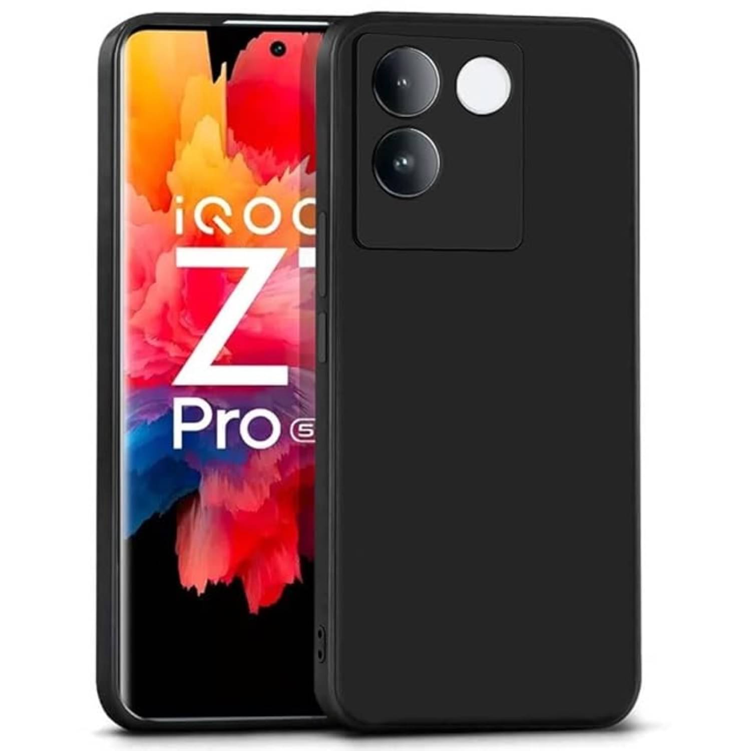     			Case Vault Covers Silicon Soft cases Compatible For Silicon iQOO Z7 Pro 5G ( Pack of 1 )