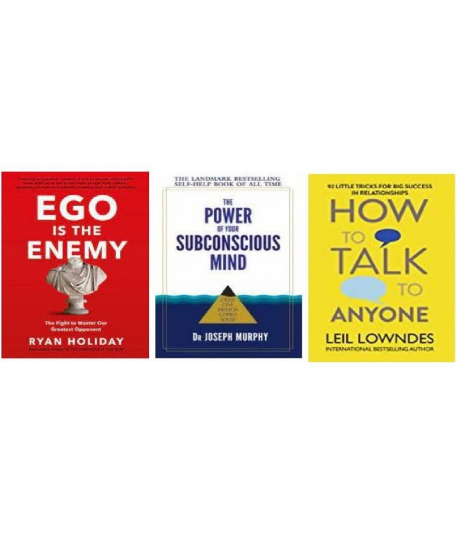 ( Combo of 3 books )Ego Is the Enemy + The Power of your subconscious mind + How To Talk Anyone ( paperback ) ( Combo of 3 books )Ego Is the Enemy + The Power of your subconscious mind + How To Talk Anyone ( paperback )