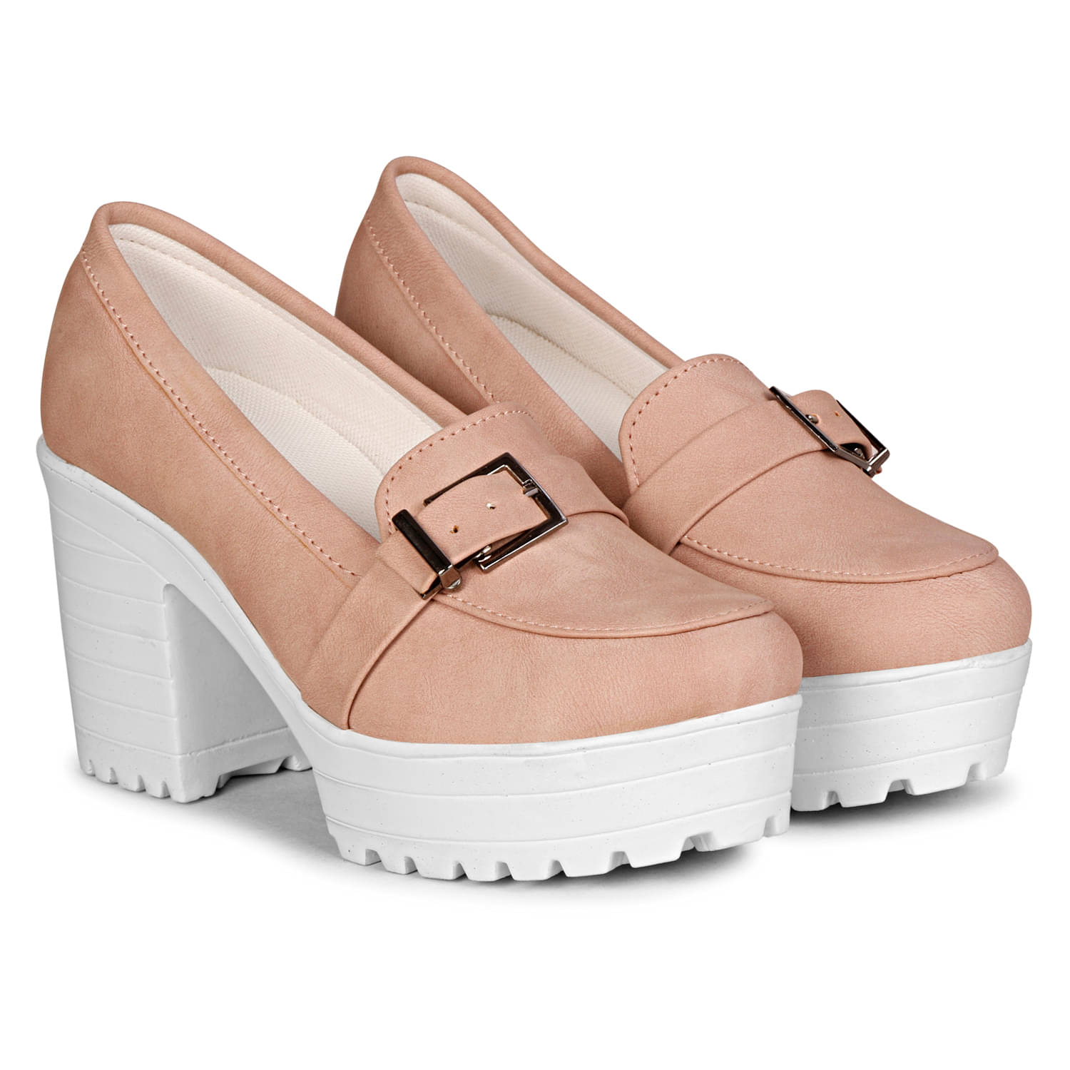     			Commander Peach Women's Slip On Heels