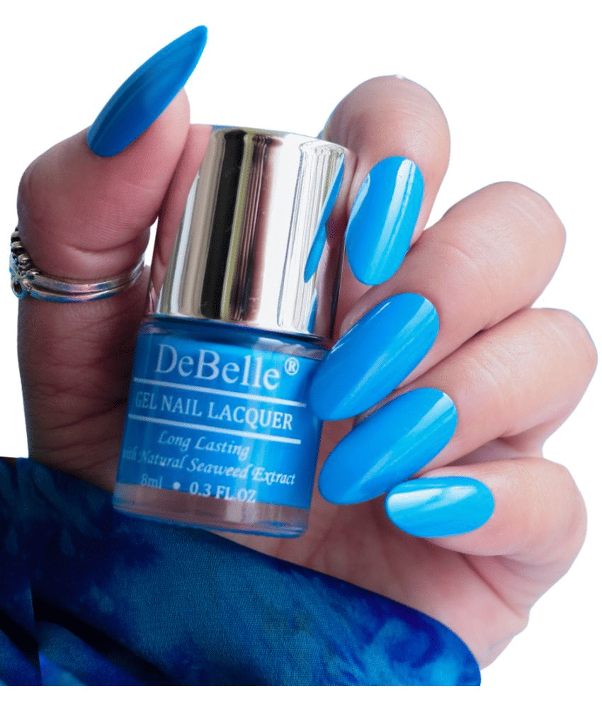 DeBelle La Azure Glossy Nail Polish 8 ( Pack of 1 )