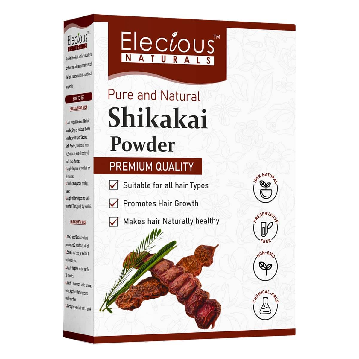 Elecious Shikakai Powder for Hair (Natural hair cleanser for luxirious and soft hairs) (200 Grams) Elecious Shikakai Powder for Hair (Natural hair cleanser for luxirious and soft hairs) (200 Grams)