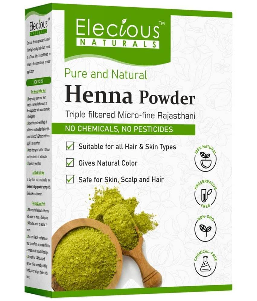 Elecious Natural Henna Powder For Hair Colour and Growth (200 Grams) Elecious Natural Henna Powder For Hair Colour and Growth (200 Grams)