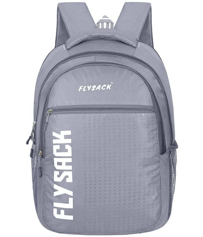     			FLYSACK Grey PU Backpack ( 40 Ltrs )