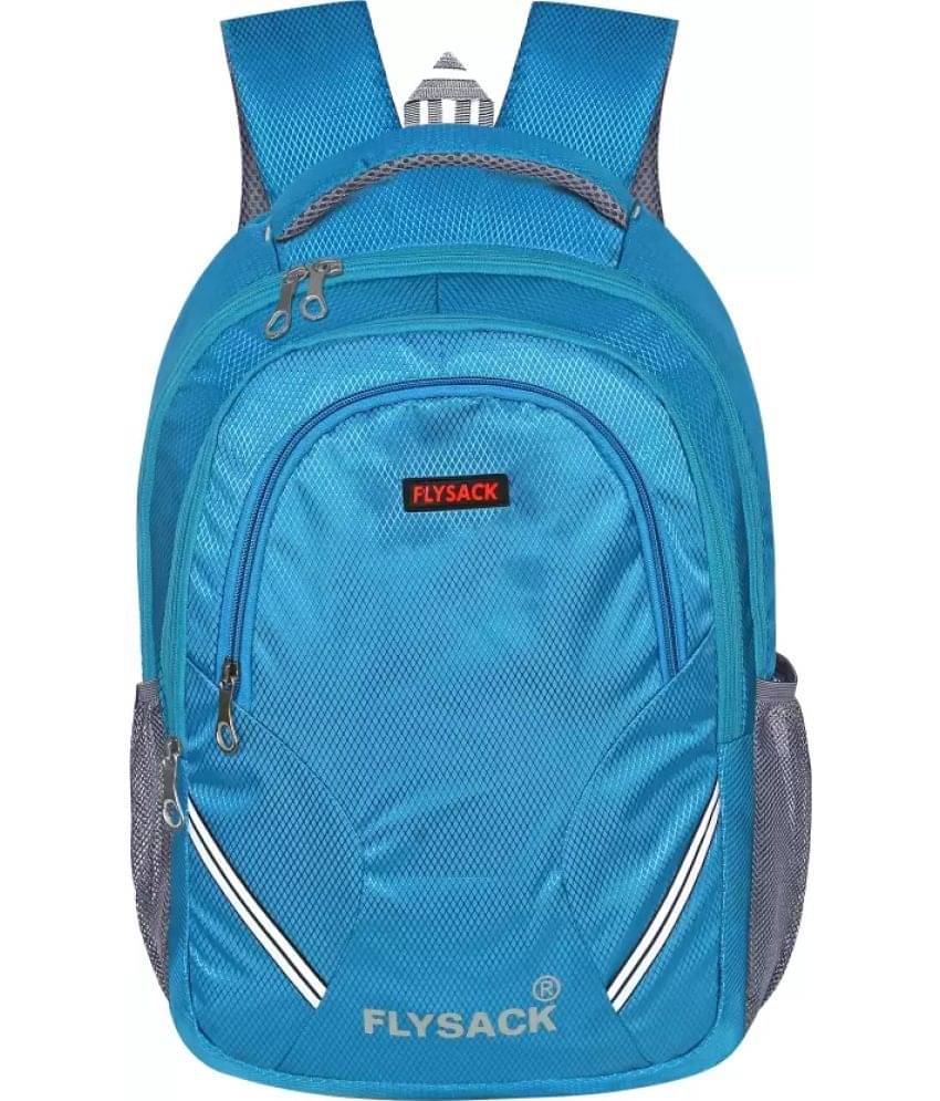     			FLYSACK Light Blue PU Backpack ( 40 Ltrs )