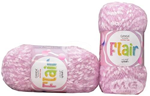     			GANGA Flair Light Purple 600 GMS Wool Ball Hand Knitting Wool/Art Craft Soft Fingering Crochet Hook Yarn, Needle Knitting Yarn Thread Dyed-F Art-AEFF
