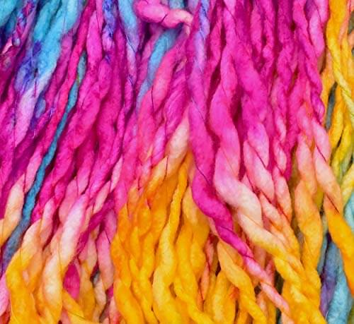     			Ganga Glow Knitting Yarn Wool, Blue Lily 600 gm Woolen Crochet Yarn Thread. Best Used with Knitting Needles, Crochet Needles. Ganga Wool Yarn for Knitting. Best Woolen Thread. Shade no -13