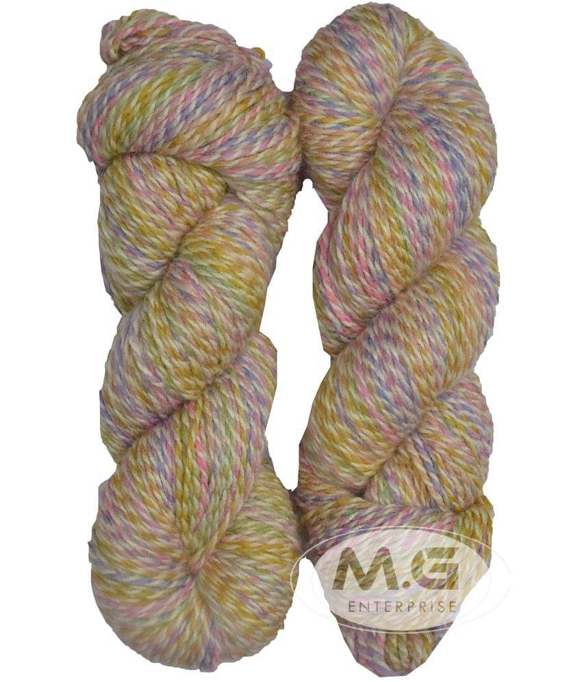     			Ganga Zinea Marble Mix (300 gm) Wool Thick Hank Hand Knitting Wool/Art Craft Soft Fingering Crochet Hook Yarn, Needle Knitting Yarn Thread dyedE
