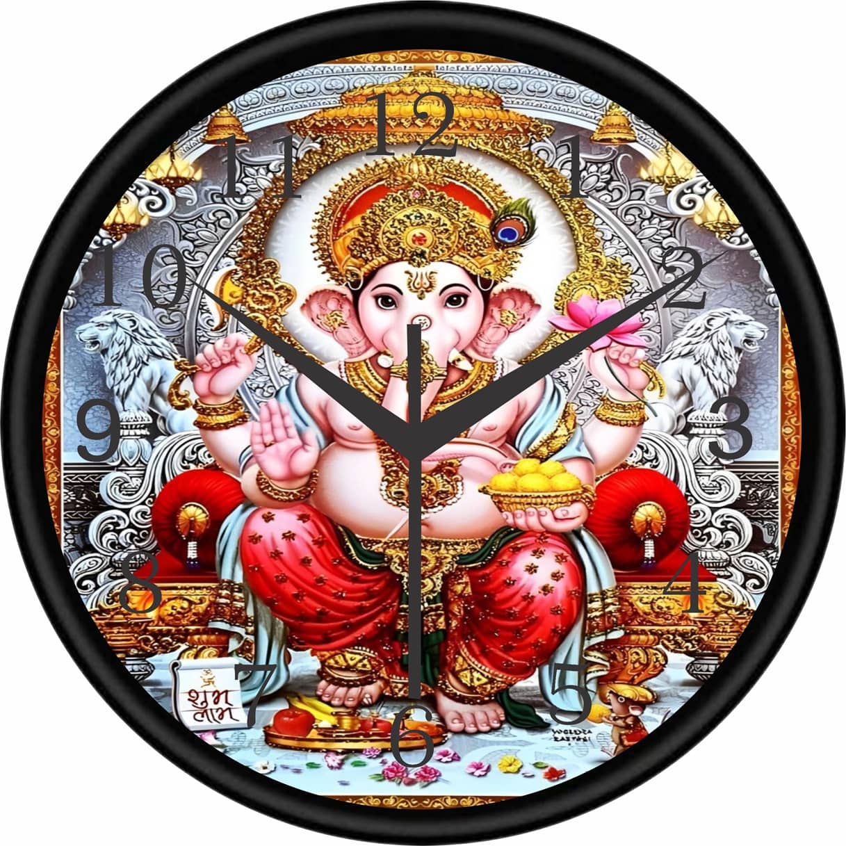 KP CRAFT Circular Analog Wall Clock
