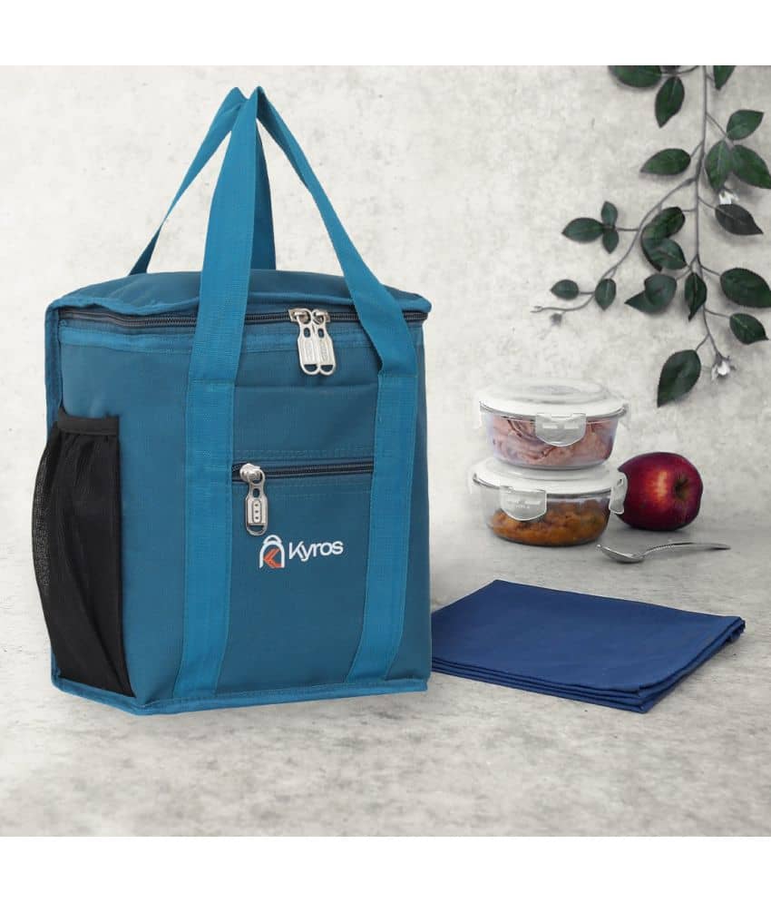 Kyros Blue Polyester Lunch Bag Pack of 1 - Handbags | Buy online on ZillyBuy