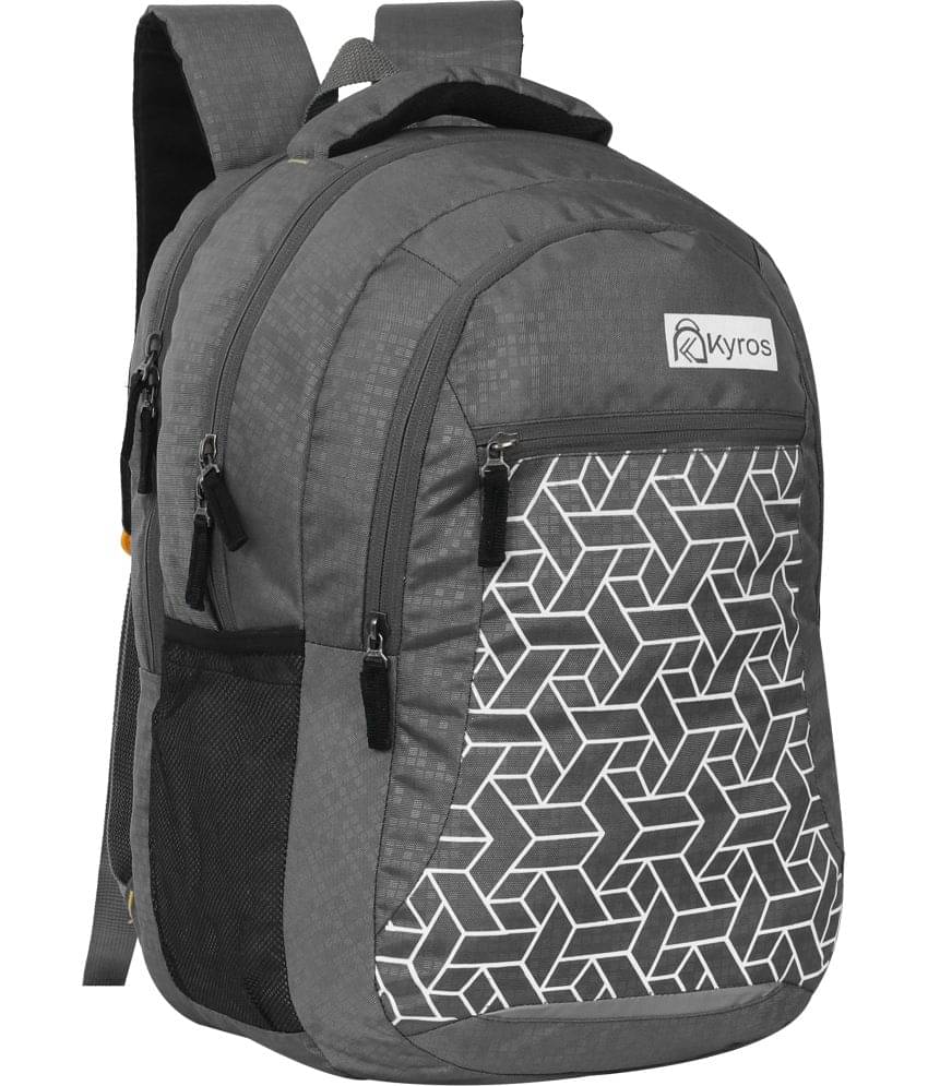     			Kyros Grey Polyester Backpack ( 28 Ltrs )
