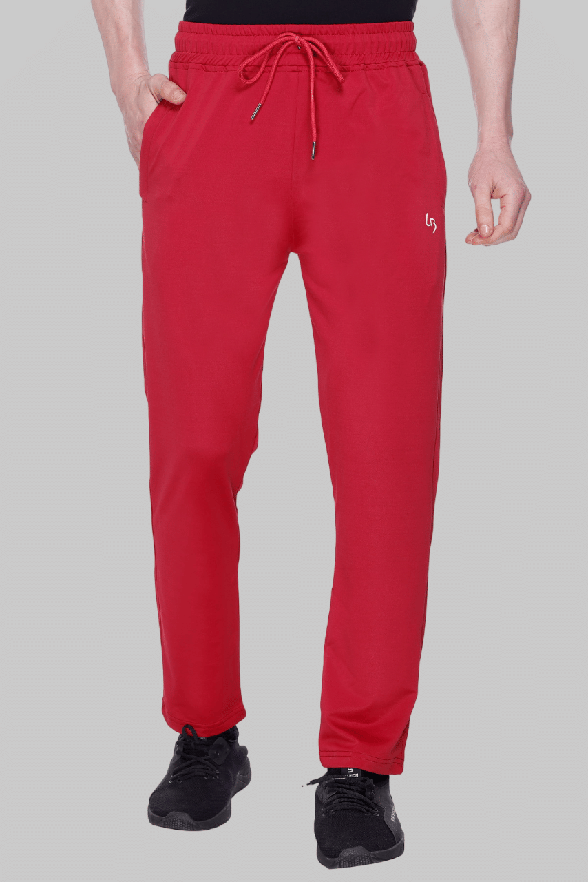 LEEBONEE Maroon Polyester Blend Men's Trackpants ( Pack of 1 )     			LEEBONEE Maroon Polyester Blend Men's Trackpants ( Pack of 1 )