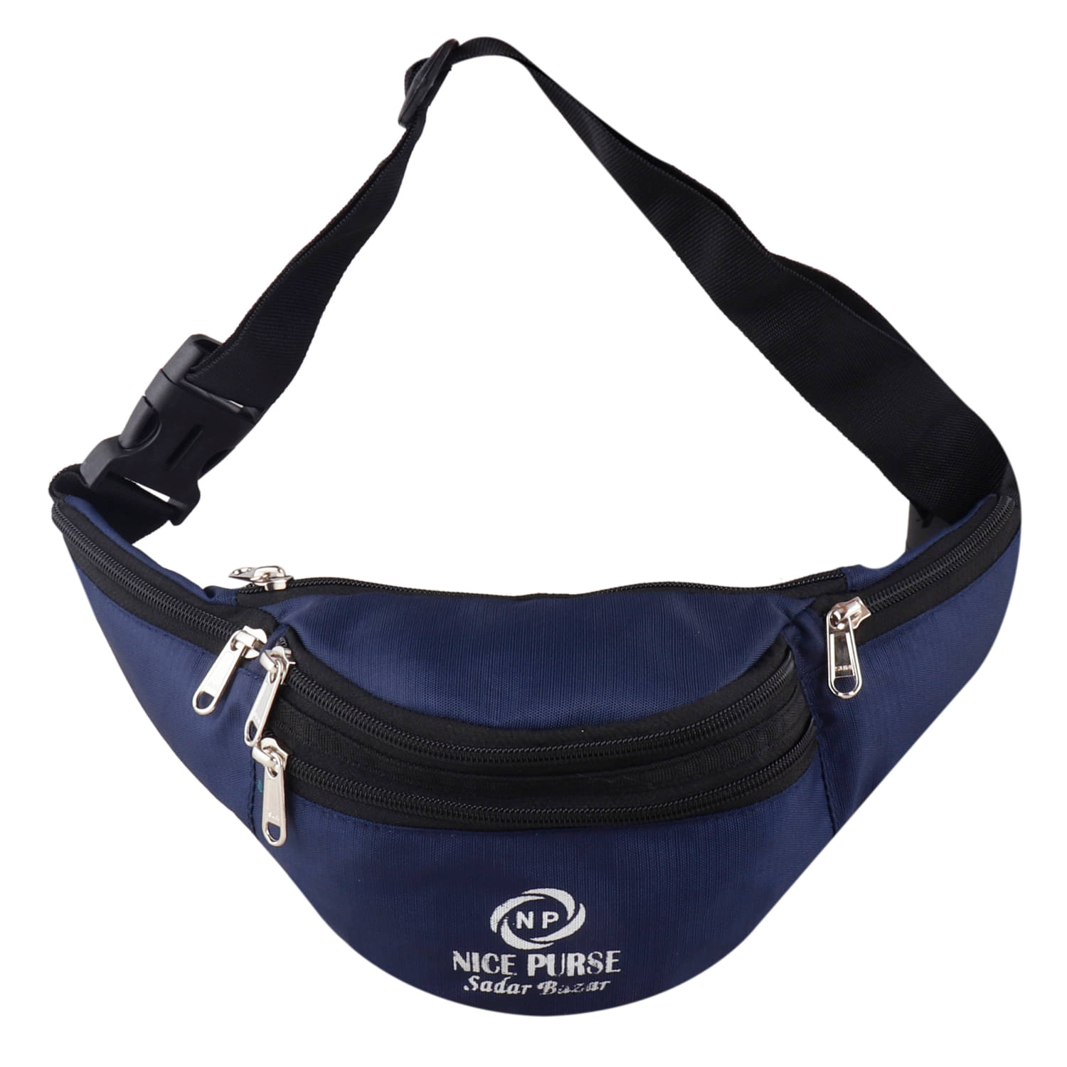     			Nice Purse Polyester Blue Waist Pouch