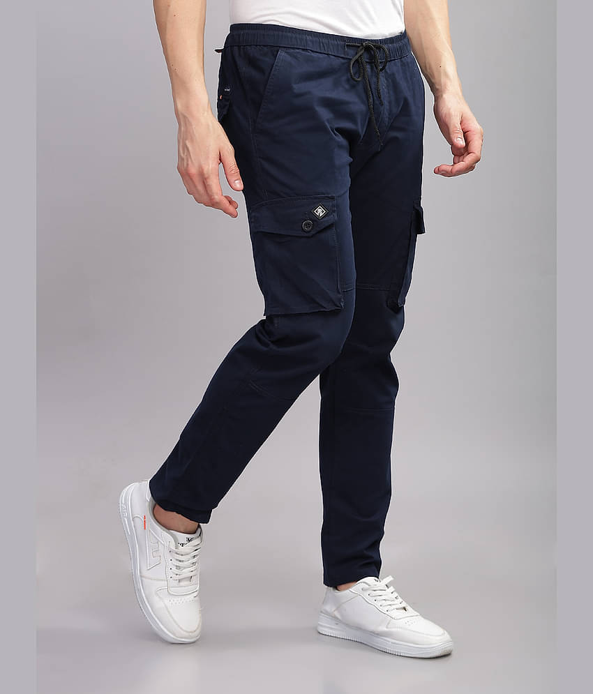 Paul Street Slim Flat Men's Cargos - Dark Grey ( Pack of 1 )