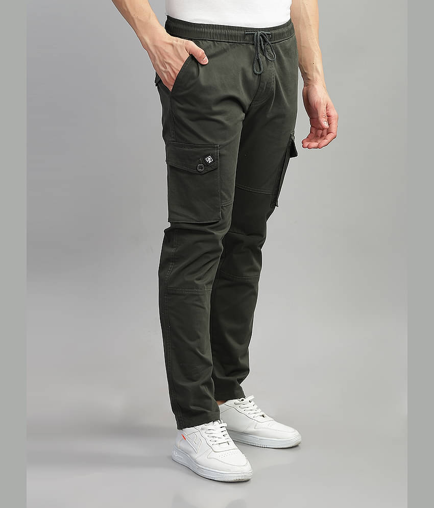 Paul Street Slim Flat Men's Cargos - Dark Grey ( Pack of 1 )