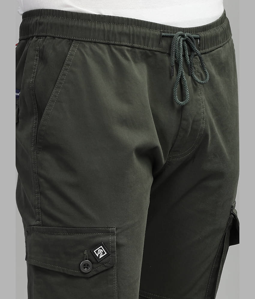 Paul Street Slim Flat Men's Cargos - Dark Grey ( Pack of 1 )