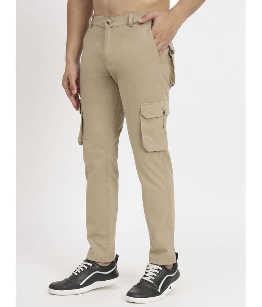 RAGZO Regular Flat Men's Cargos - Beige ( Pack of 1 ) - Trousers | Buy online on ZillyBuy