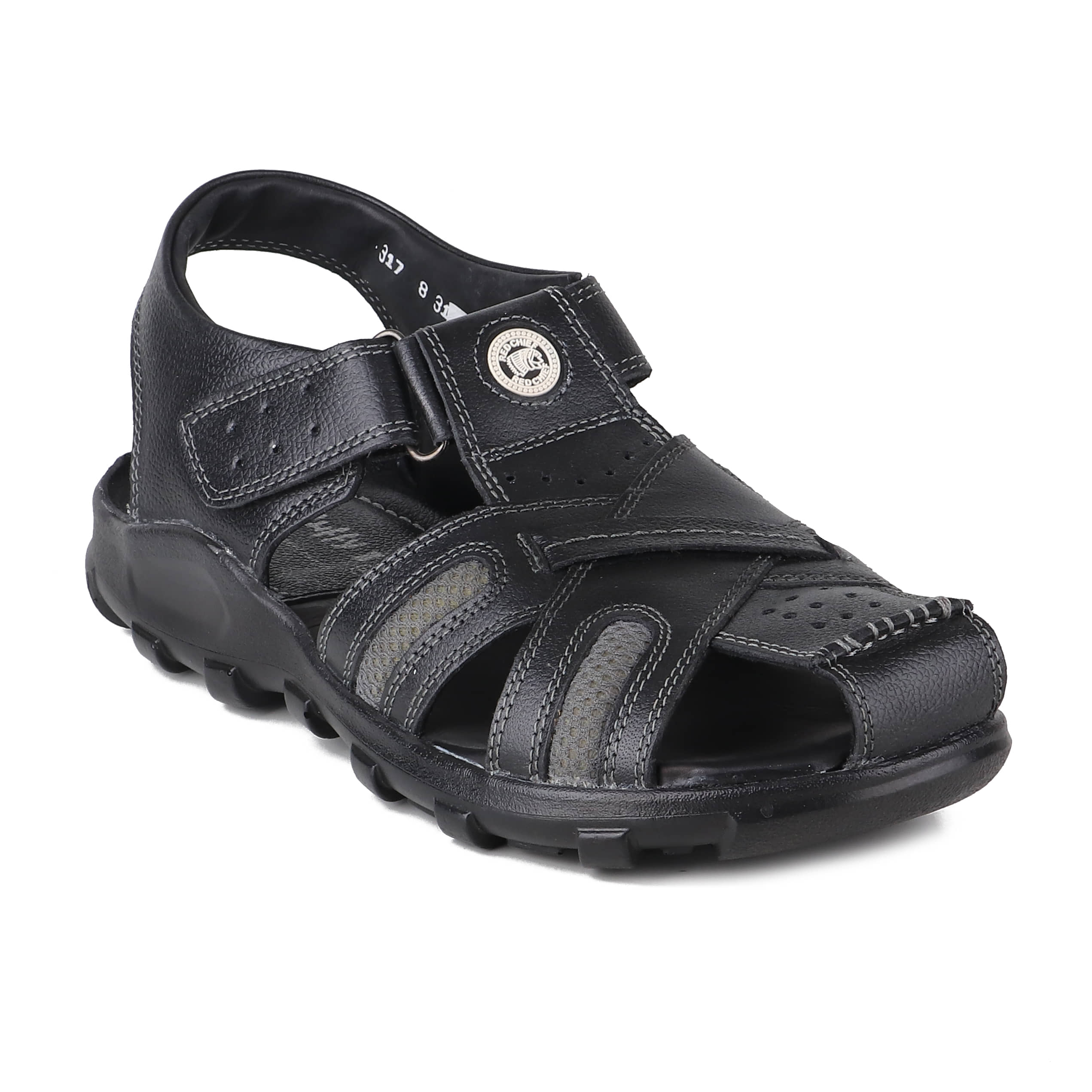 Red Chief - Black Men's Sandals