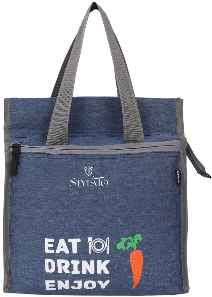 STYLATO Blue Polyester Lunch Bag Pack of 1 - Handbags | Buy online on ZillyBuy