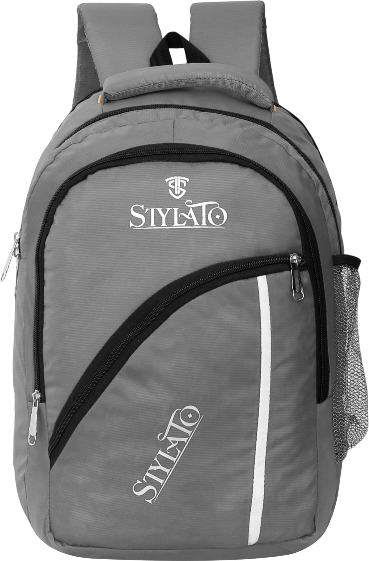     			STYLATO Grey Polyester Backpack ( 45 Ltrs )