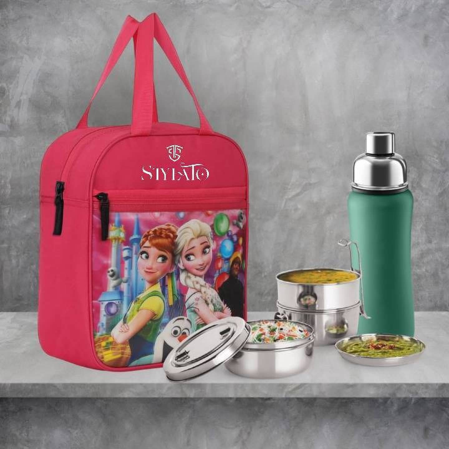 STYLATO Pink Polyester Lunch Bag Pack of 1 - Handbags | Buy online on ZillyBuy