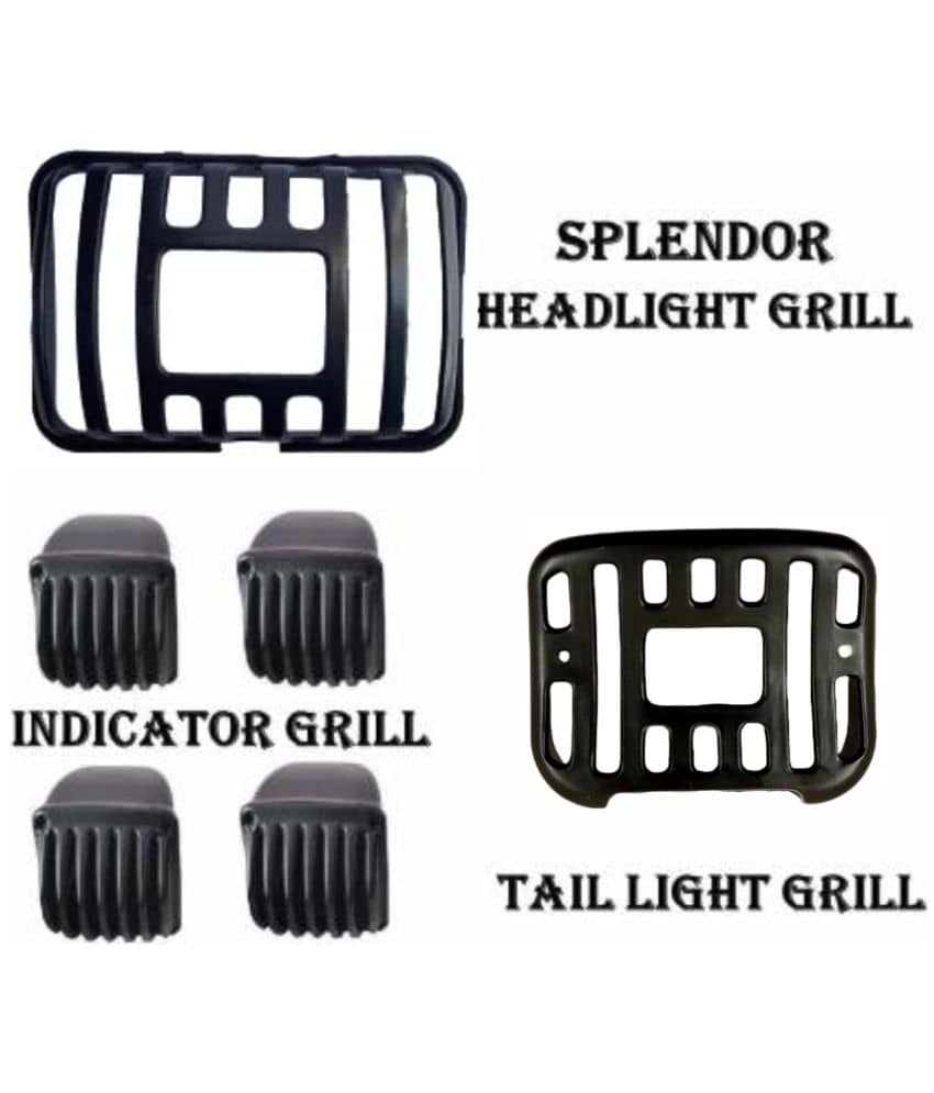 Splendor Headlight Tail Light Indicator Grill Cover Guard