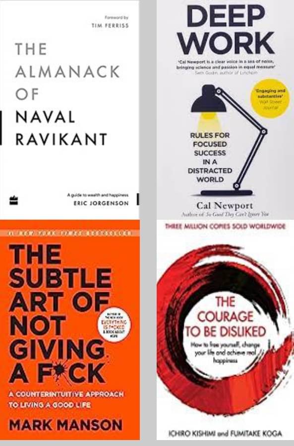 The Almanack Of Naval Ravikant + Deep Work + The Subtle Art + The Courage To Be Disliked The Almanack Of Naval Ravikant + Deep Work + The Subtle Art + The Courage To Be Disliked