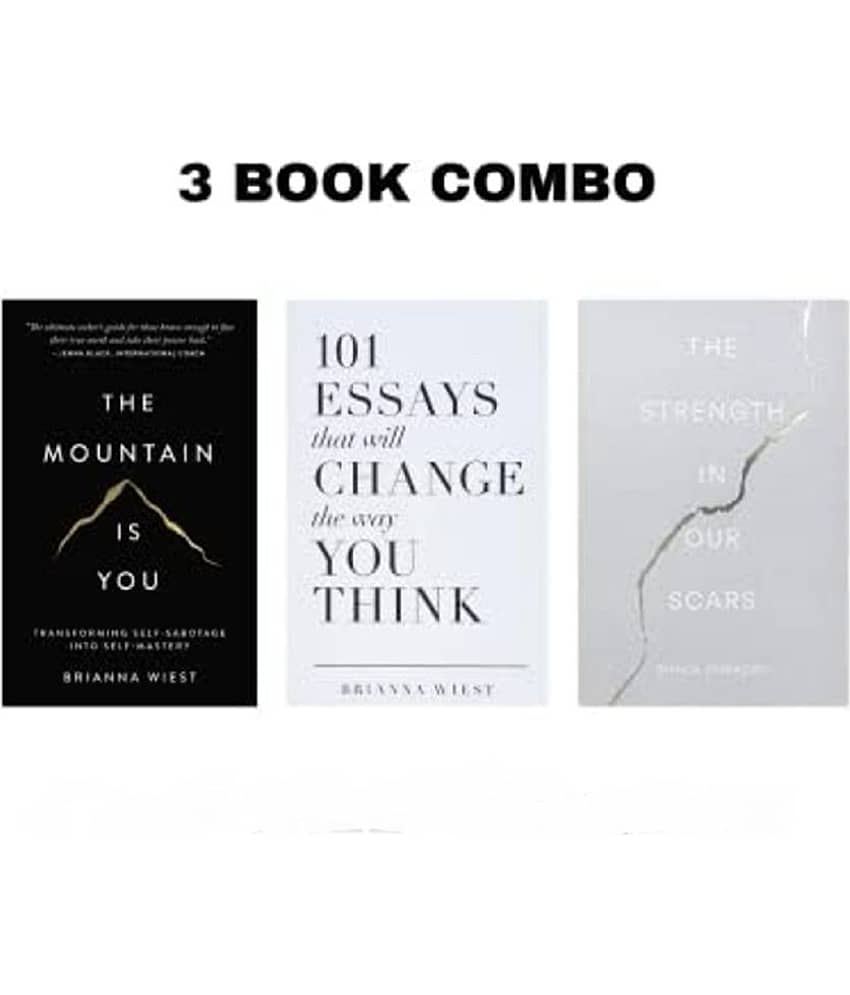 The Mountain Is You + 101 Essays That Will Change The Way You Think + The Strength in our Scars - Stationery | Buy online on ZillyBuy