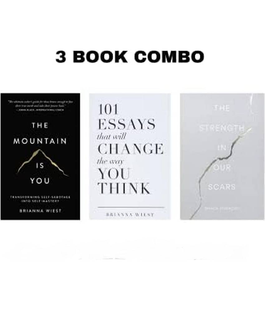 The Mountain Is You + 101 Essays That Will Change The Way You Think + The Strength in our Scars