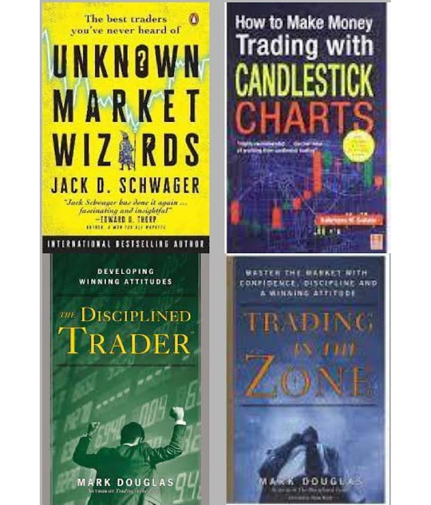 Unknown Market Wizards + The Disciplined Trader + How to Make Money Trading with Candlestick Charts + Trading In The Zone - Stationery | Buy online on ZillyBuy