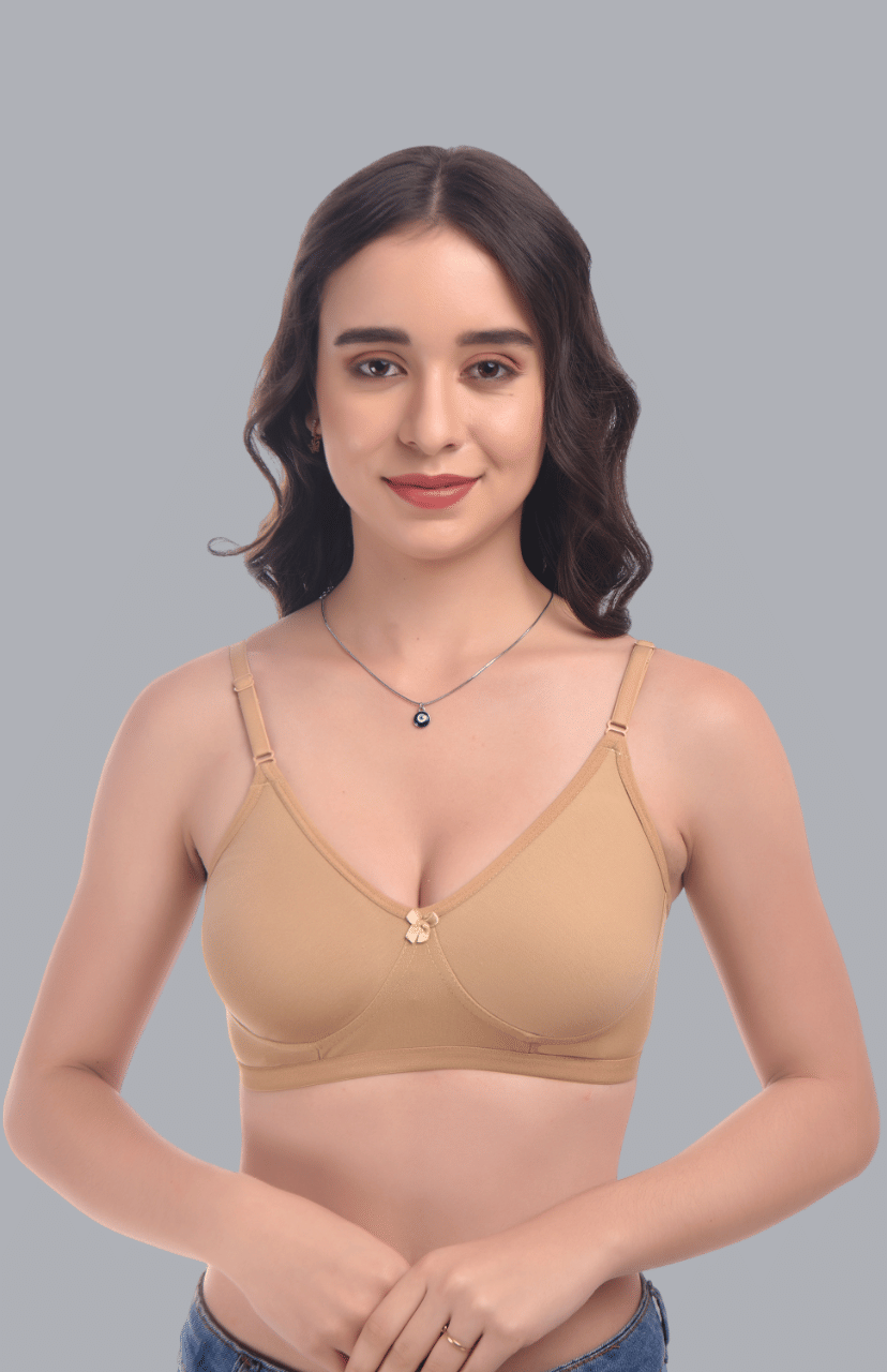     			Viral Girl Cotton Non Padded Women's Everyday Bra ( Beige ) VM-SKODA-BEIGE