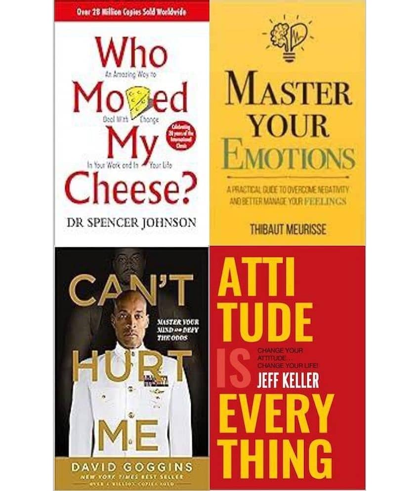 Who Moved My Cheese? + Master Your Emotions + Can't Hurt Me + Attitude Is Everything - Stationery | Buy online on ZillyBuy
