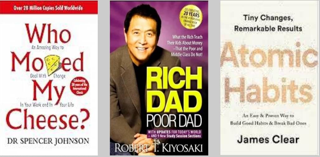 Who Moved My Cheese? + Rich Dad Poor Dad+ Atomic Habits Who Moved My Cheese? + Rich Dad Poor Dad+ Atomic Habits