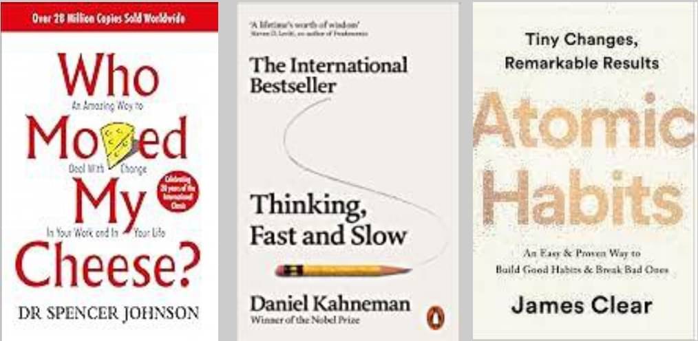     			Who Moved My Cheese? + Thinking, Fast & Slow + Atomic Habits