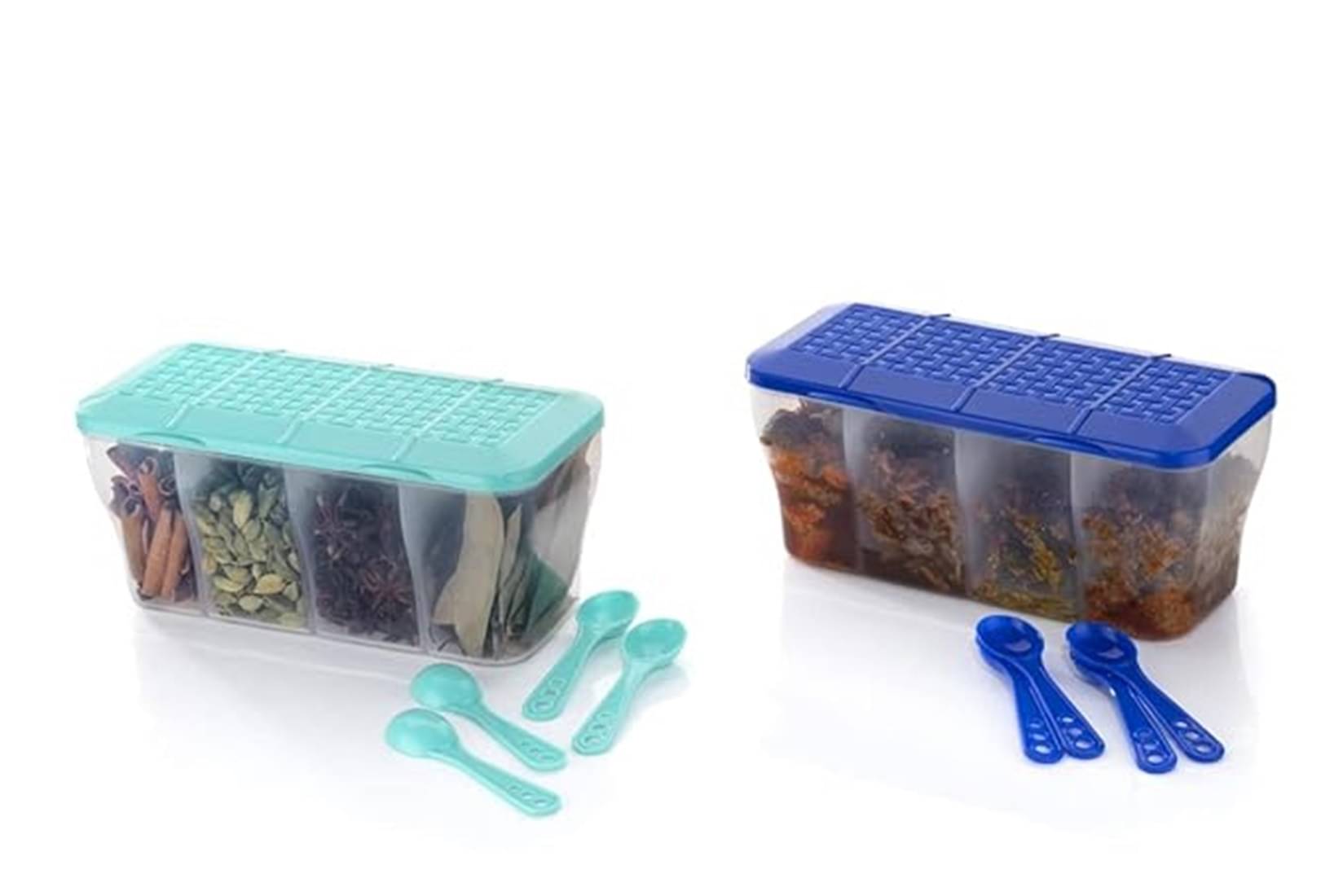 Analog Kitchenware Dal/Masala/Vegetable Plastic Multicolor Pickle Container ( Set of 2 ) Analog Kitchenware Dal/Masala/Vegetable Plastic Multicolor Pickle Container ( Set of 2 )