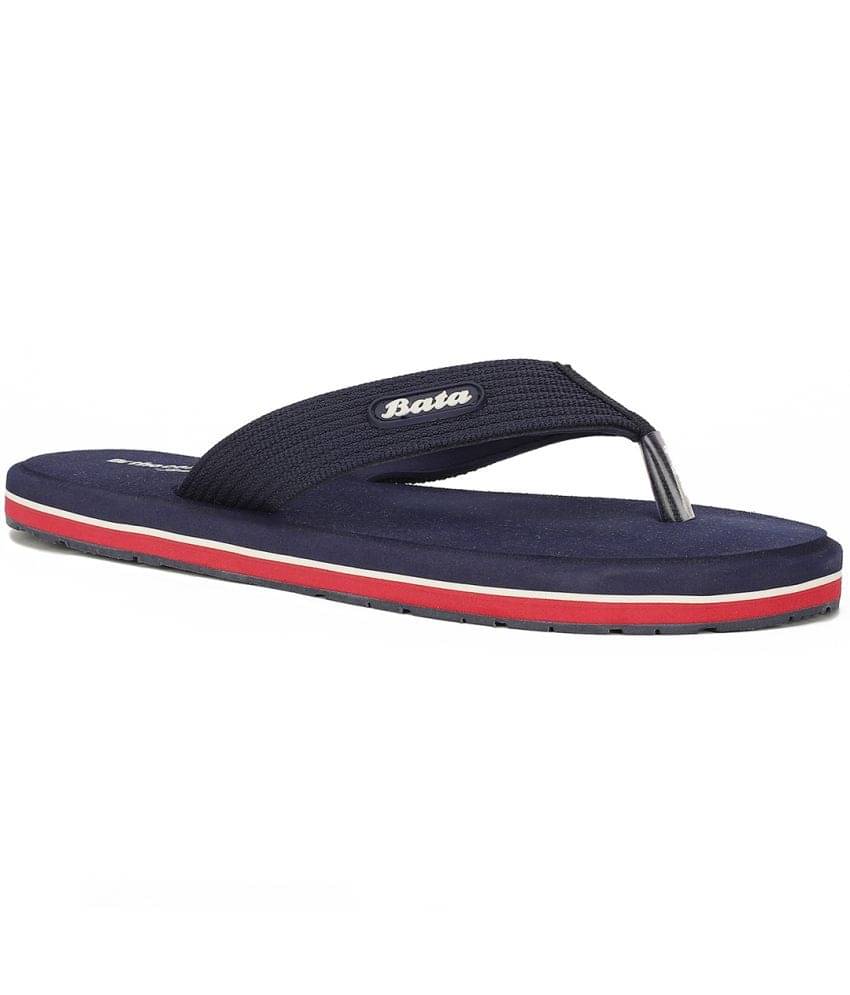     			Bata Navy Men's Thong Flip Flop