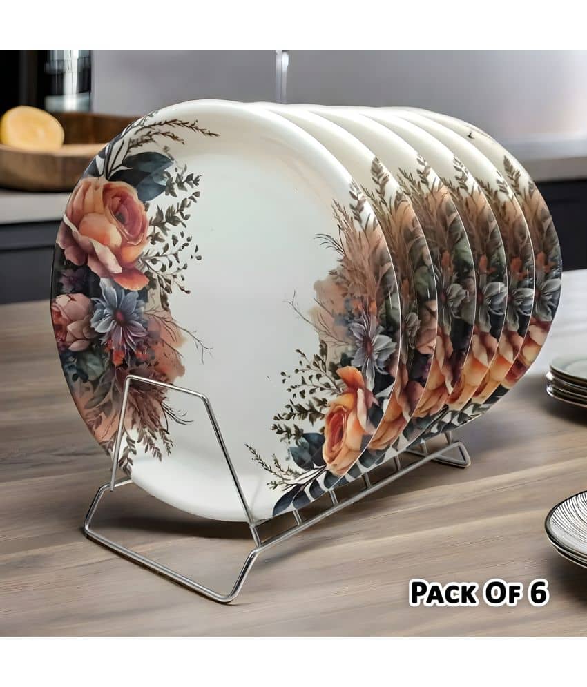 Inpro 6 Pcs Melamine Multi Color Full Plate
