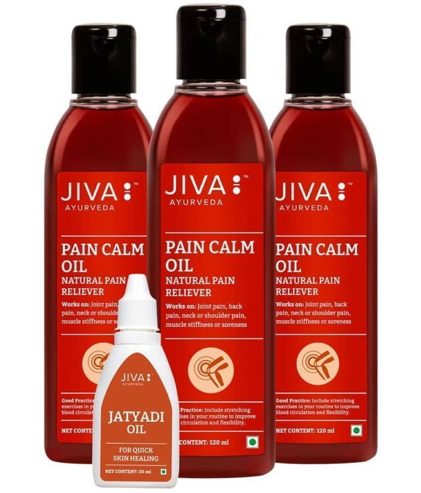 Jiva Pain Calm Oil For Joint Pain -120ml (Pack of 3)
