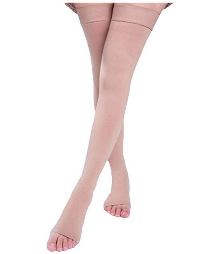     			Just Rider Medical Compression Stockings for Varicose Vein ! With Graduated Compression (Beige, Medium)