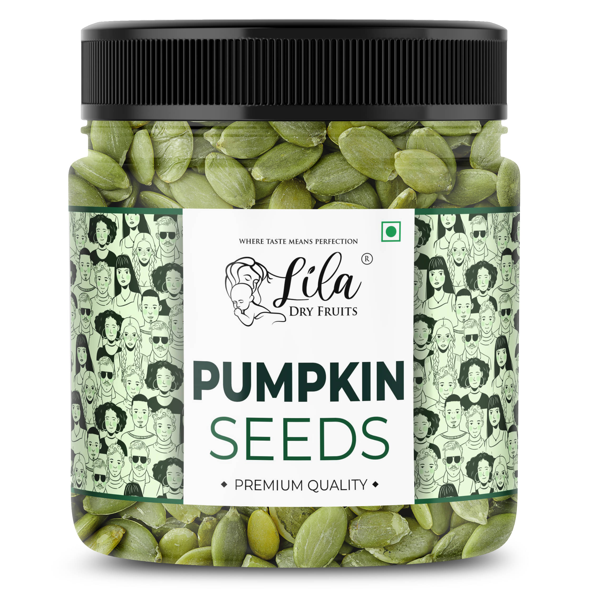     			LILA DRY FRUITS Pumpkin Seeds Natural 250 Gms Vegan Gluten-Free Healthy Superfood