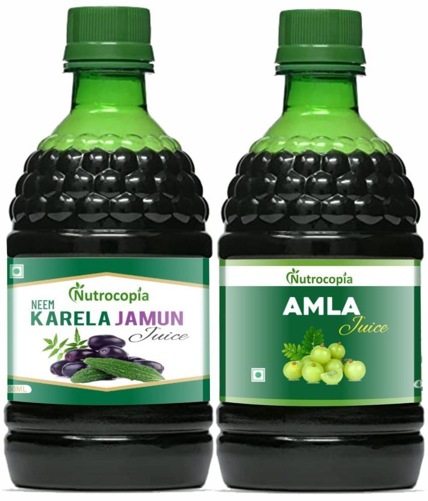 NUTROCOPIA Neem, Karela & Amla- Vegetable Juice 800 ml Pack of 2 NUTROCOPIA Neem, Karela & Amla- Vegetable Juice 800 ml Pack of 2