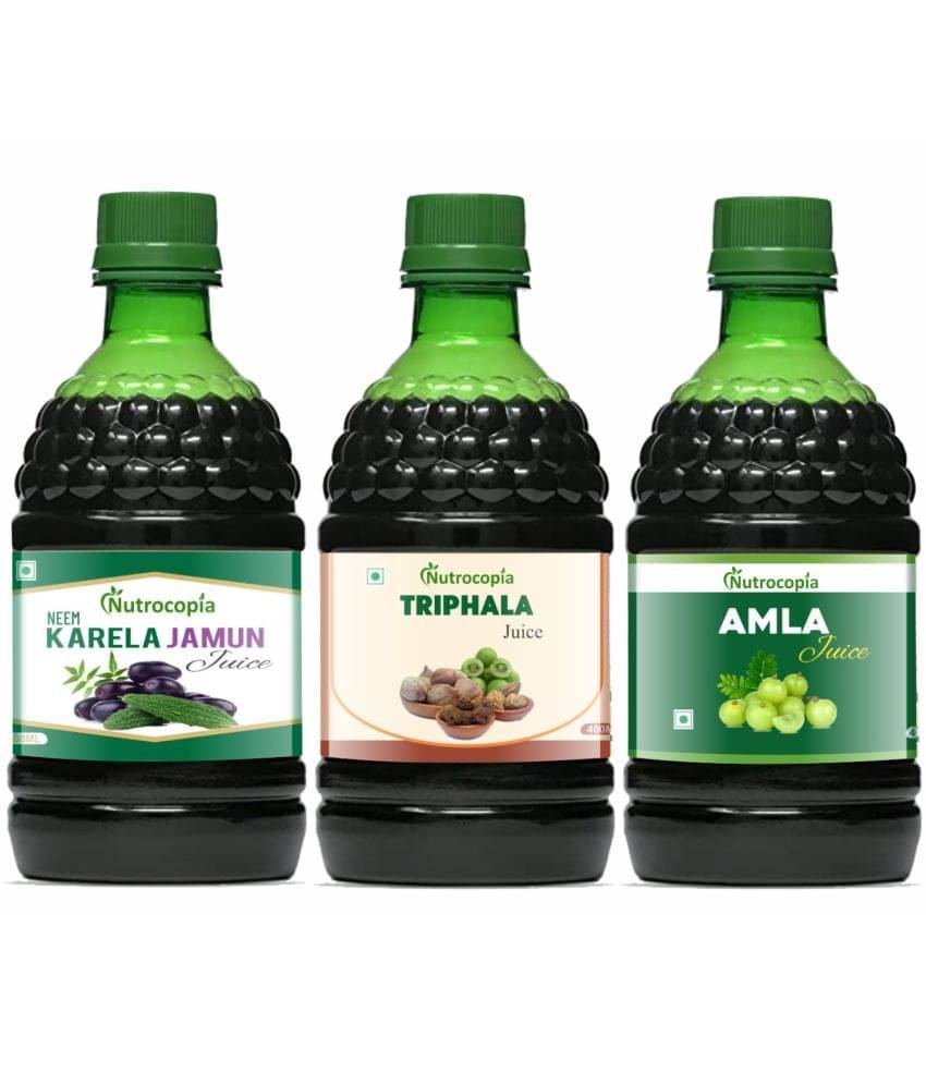     			NUTROCOPIA  Neem, Triphala & Amla  Vegetable Juice 1200 ml Pack of 3